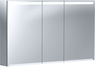 Spiegelkast met verlichting 3 deuren 120x70x15cm Geberit